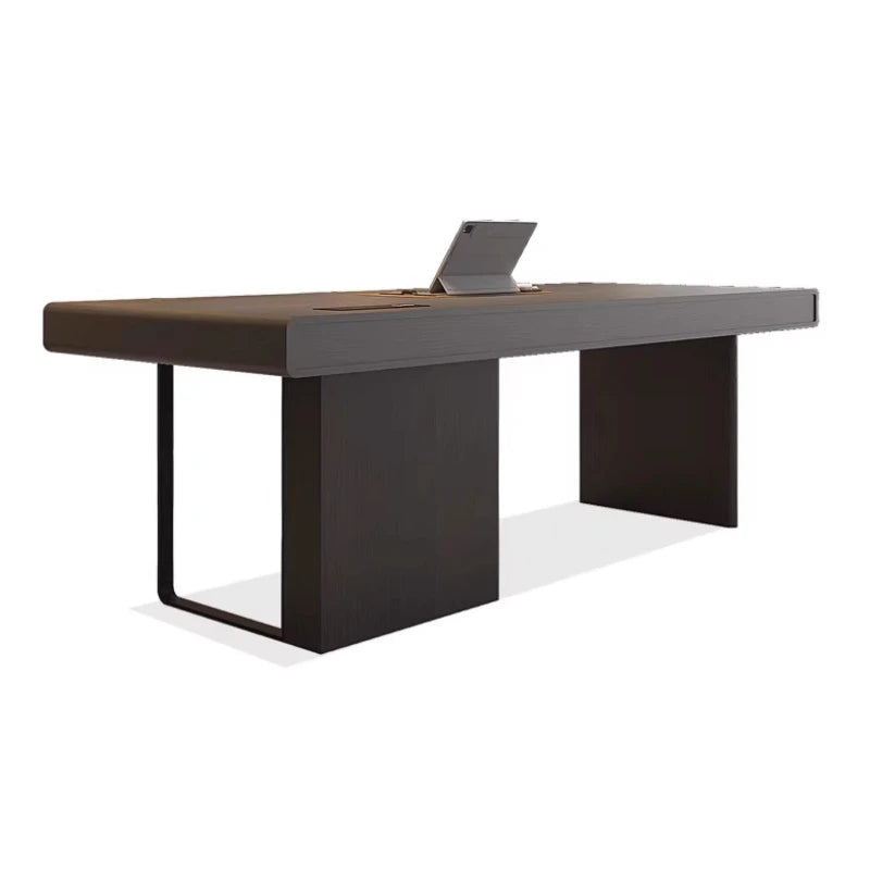 Stylish Executive Writing Desk Perfect Office Study Corner Modern Design Meets Functionality Mesa Para Computador Accessories