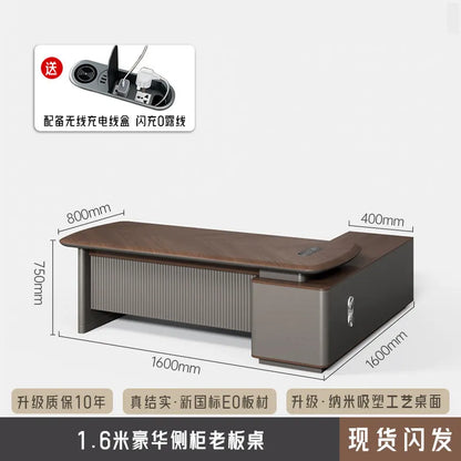 Fashion Large Size Office Desk Luxury Design Save Space Creative Computer Office Desk Executive Meuble Bureau Home Products