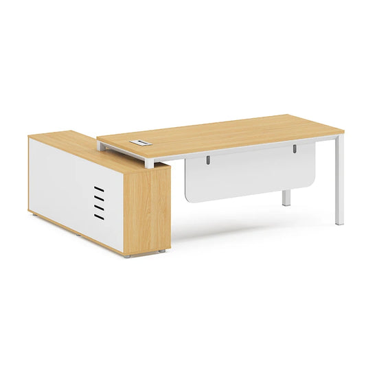 Office Furniture Computer Counter L Shape Table Ceo Executive Desktop Table Office Desk And Cabinet Set  boss office desk