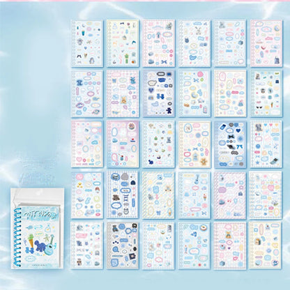 Mr. Paper 4Style 30Pcs/bag Cute Korean coil sticker book DIY creative handbook material photo frame scrapbook calendar