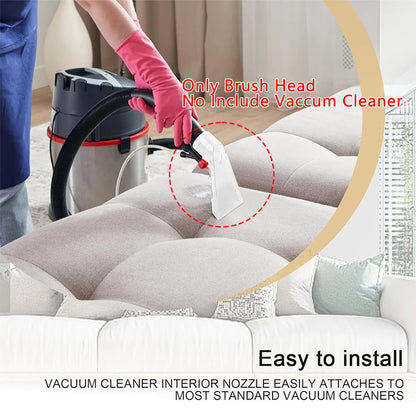 38mm Wet Vacuum Cleaner Transparent Nozzle, Washing Vacuum Nozzle for Car Care, For Cleaning Carpets, Sofa, Quilting
