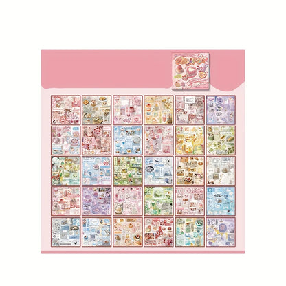 30 Photos/Bag Personalized Sticker Japanese Food Series Landscape Book Is Suitable For DIY Scrapbook Album Diary ﻿