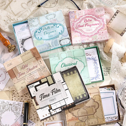 Mr. Paper, Retro Writing Bordered Message Paper, Scrapbook Supplies, Desktop Message, Decorative Notebook Photo Frame 100pcs