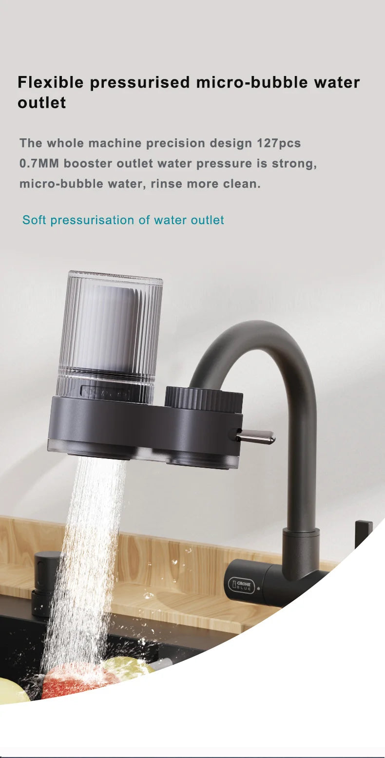 Splash proof faucet filter, water purifier, kitchen water treatment equipment, tap water filter customized