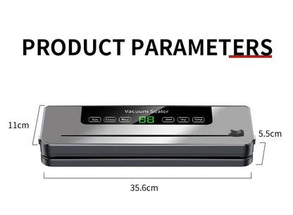 CENRR Vacuum Sealer Machine Food Wet Dry with Kitchen Storage Sealing Machine Built-in Cutter Food Vacuum Packaging Machine