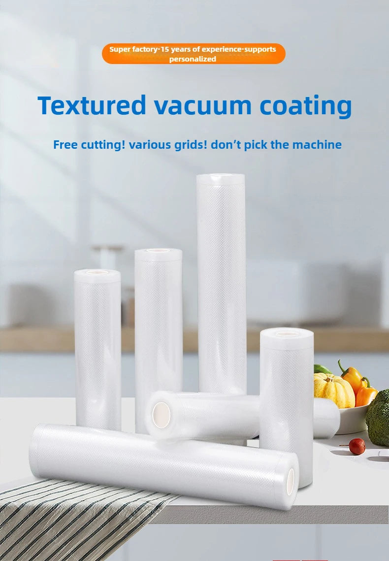 Vacuum Bags for Food Kitchen Vacuum Sealer Food Fresh Long Storage Saver Bags Keeping Food for Vacuum Packer Length Is 5m