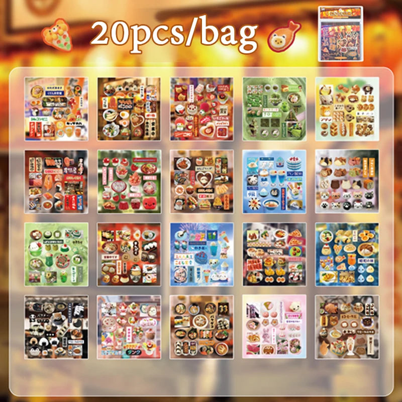 Mr. Paper 45 Sheets/book Creative Sticker Book Used of DIY Phone Case Photo Frame Album Scrapbook Retro Decoration Art Stickers