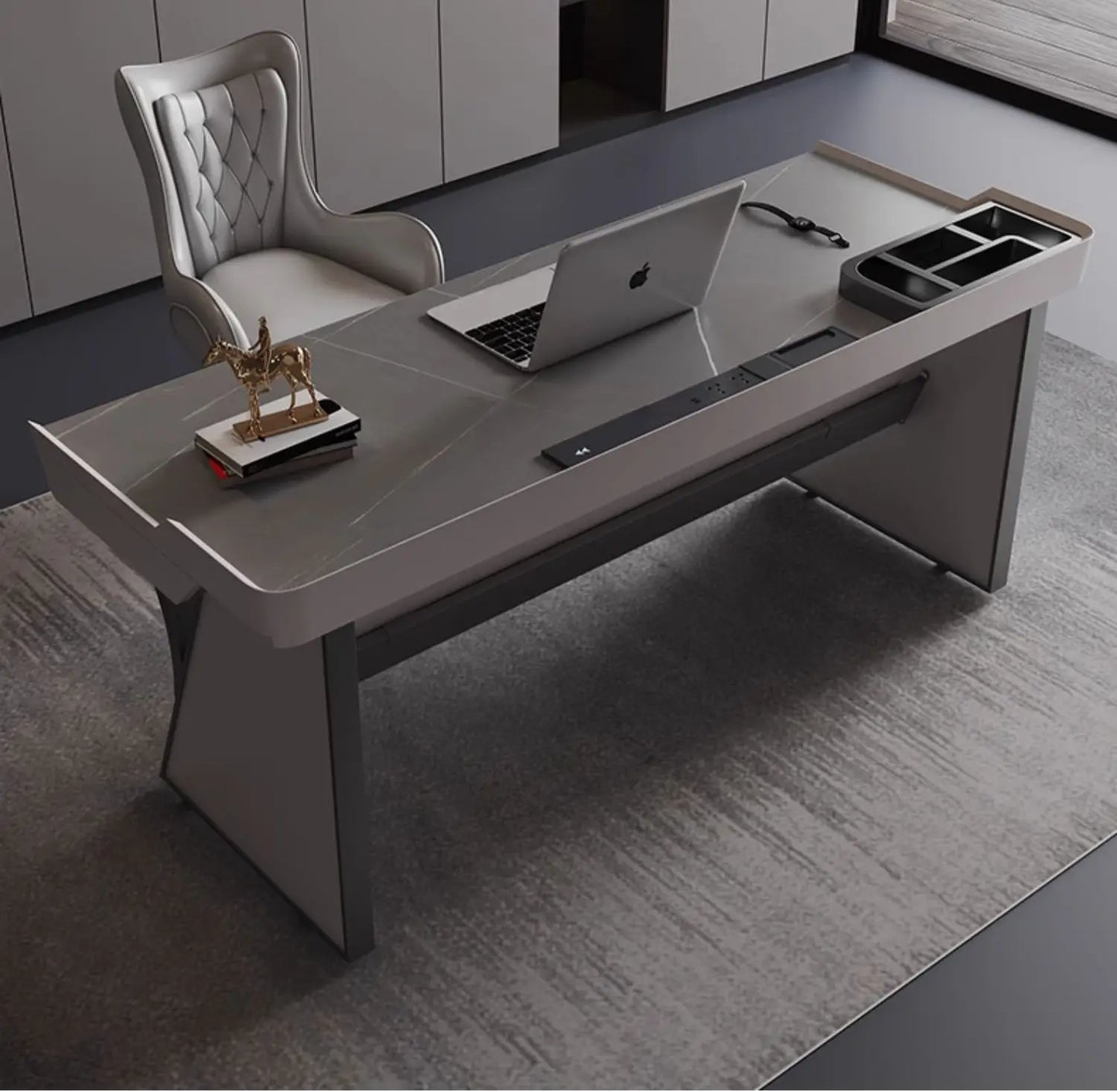 Premium European Style Office Desk Large Craft Sedentary Table Offers Ergonomic Comfort Long Hours Muebles Oficina Accessories