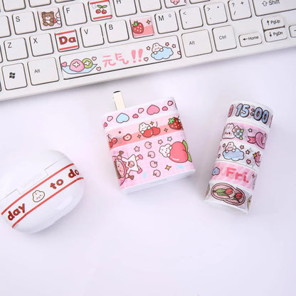 20 Rolls Cute Girl Washi Tape Set, DIY Aesthetic Masking Sticker, Photo Frame Laptop Keyboard Phone Case Wall Decorative Sticker