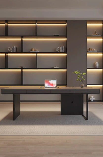 Stylish Executive Writing Desk Perfect Office Study Corner Modern Design Meets Functionality Mesa Para Computador Accessories