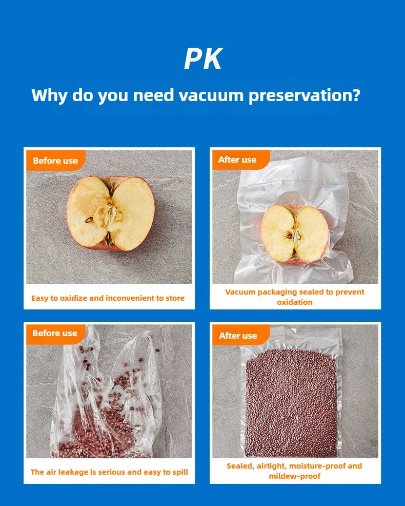 Vacuum Bags for Food Kitchen Vacuum Sealer Food Fresh Long Storage Saver Bags Keeping Food for Vacuum Packer Length Is 5m