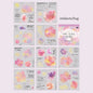 Mr Paper 20Pcs/bag Flower Watercolour Dyeing Foil Stamping Die-cut Sticker Book DIY Handbook Photo Frame Album Calendar