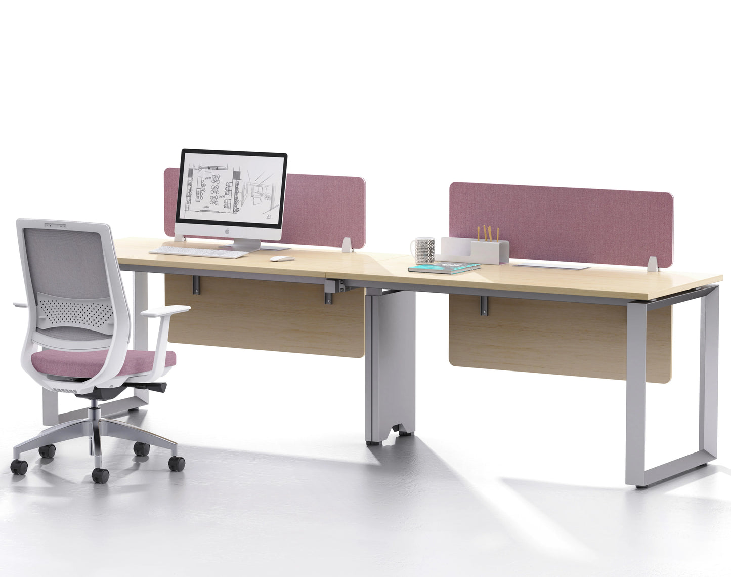 Wholesale High Quality Modern Office Tables Employee Office Desk Standing Computer Table for Commercial Furniture