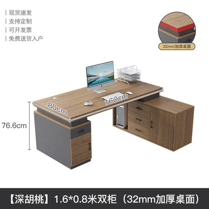 Large Size Fashion Office Desk Decoration Beauty Professional Minimalist Office Desk Save Space Mesas Escritorio Furnitures