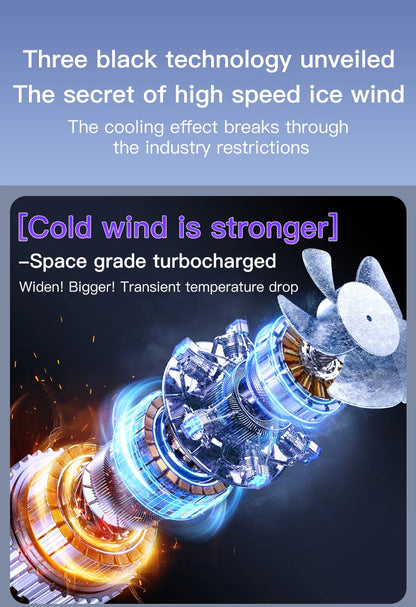 2025 Portable Wall Hanging Fan Digital Display Desktop Fan 100 Wind Speeds  Rechargeable Office Home Electric Mini Fans