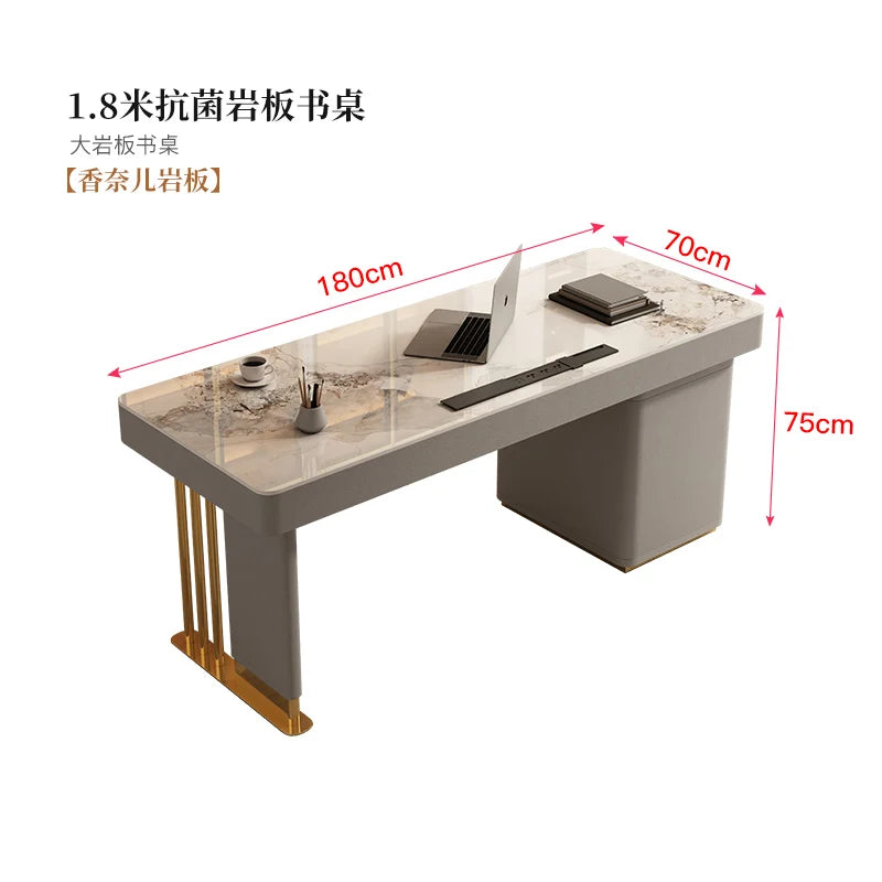 Chic Standing Desk Luxury Large Office Table Sleek European Floor Design Great Corporate Use Muebles Oficina Home Decoration