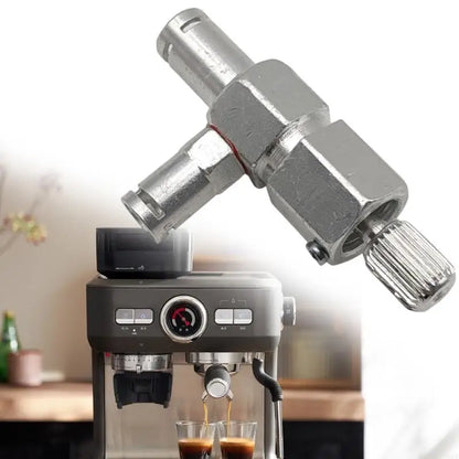 Coffee Machine Steam Valves Adapter User Friendly Installation Steam Valves Connector Aluminum Alloy Texture for Kitchen