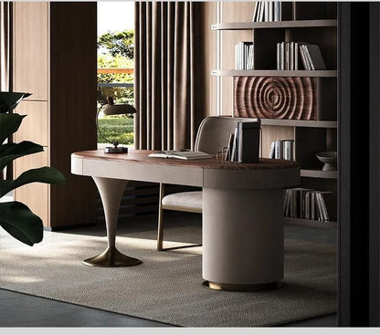 Modern European Floor Standing Office Desk Luxury Design Escritorios De Ordenador Upgrade Your Home Office Aesthetic Furniture