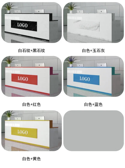 Office Design Reception Desks BeautyModern Checkout Counter Reception Desks Luxury Salon Mostrador Negocio Commercial Furniture