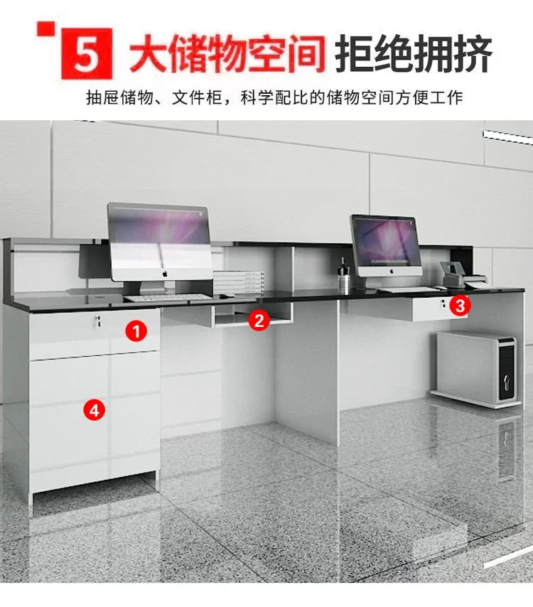 Office Design Reception Desks BeautyModern Checkout Counter Reception Desks Luxury Salon Mostrador Negocio Commercial Furniture