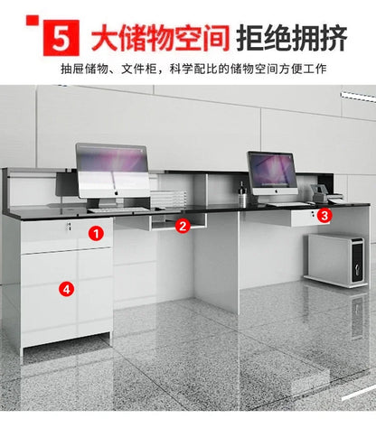 Office Design Reception Desks BeautyModern Checkout Counter Reception Desks Luxury Salon Mostrador Negocio Commercial Furniture