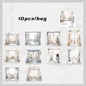 Mr. Paper 6Style 10Pcs/bag Winter Landscape Theme Large Size PET Stickers DIY Handbook Scrapbook Photo Frame Calendar Decoration
