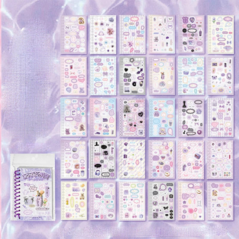 Mr. Paper 4Style 30Pcs/bag Cute Korean coil sticker book DIY creative handbook material photo frame scrapbook calendar