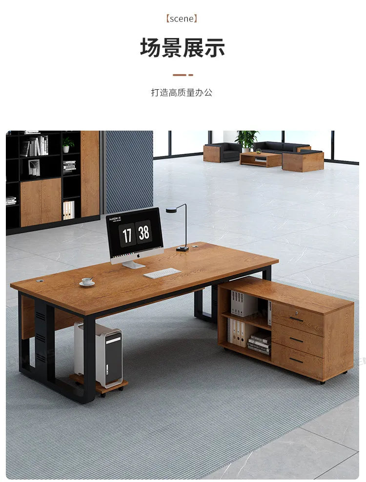 Interior Fashion Office Desk Luxury Designer Aesthetic Office Desk Universal Safe Mesa Ordenador Ornaments Home Furniture