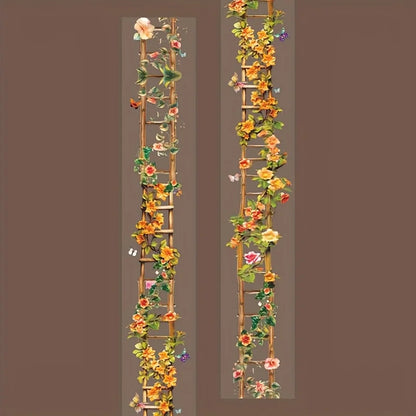 Mr. Paper, 200cm/roll, Flower, Branch, Leaf, Vine Theme Tape, Scrapbook, Photo Frame, Diary, Decorative Sticker Tape