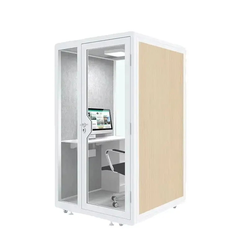 Portable Soundproof Office Cabin, Mobile Office, Soundproof Reading Room, with Ventilation System, Suitable for Indoor Use