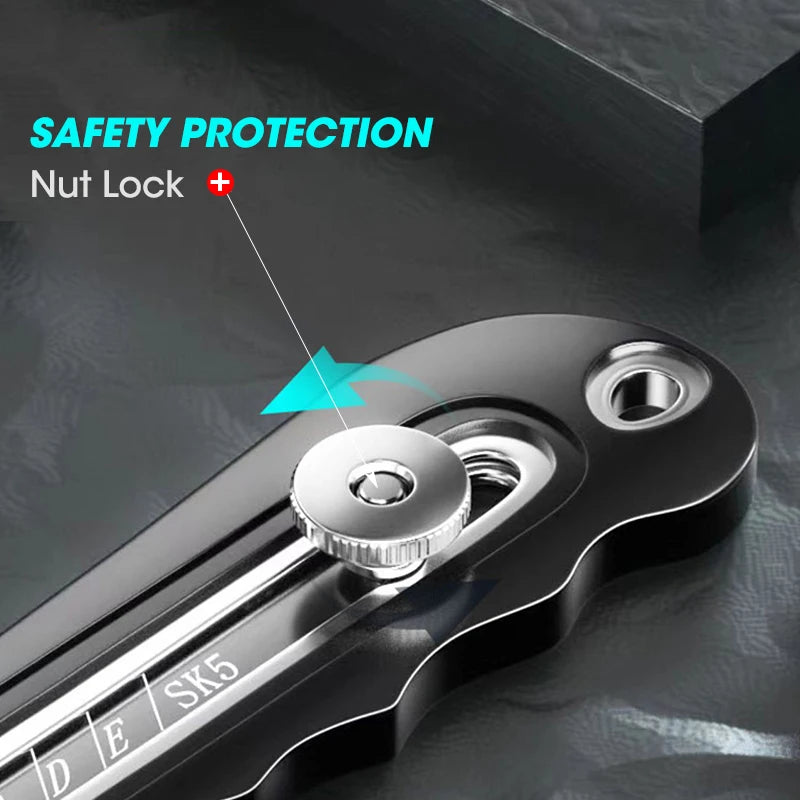 Durable Industrial Utility Knife,Replaceable High Carbon Steel Blade,Stainless Steel Paper Cutter,Office Art Student Supplies