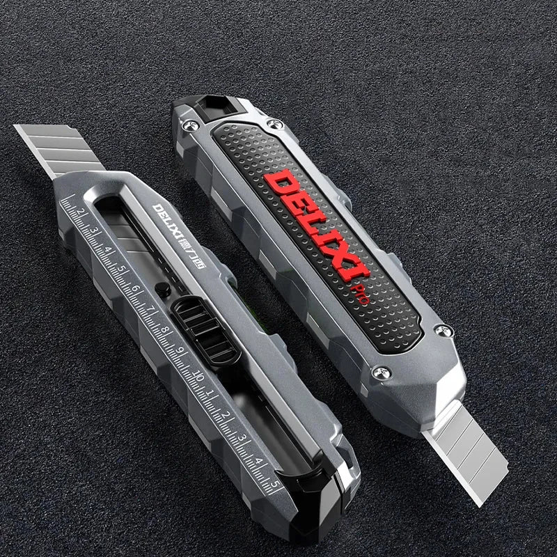 Multifunctional Utility Knife with Ruler and Level High Quality Cutting Tool Heavy-Duty All Steel Thickened Wallpaper Knife