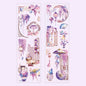 Mr. Paper 4Style 1Roll/bag National Style Shell Light PET Die Cut Tape for DIY Handbook Phone Case Photo Frame Decoration