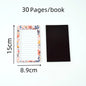 1pc Floral Pattern Magnetic Fridge Notepad, Portable Tear-off Magnetic Memo Pad, Shopping List, Home Kitchen Office Planner