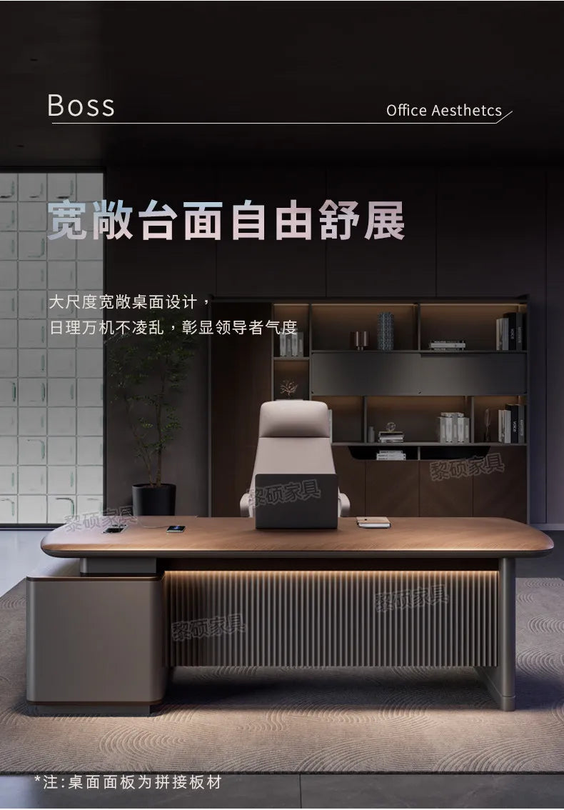 Fashion Large Size Office Desk Luxury Design Save Space Creative Computer Office Desk Executive Meuble Bureau Home Products