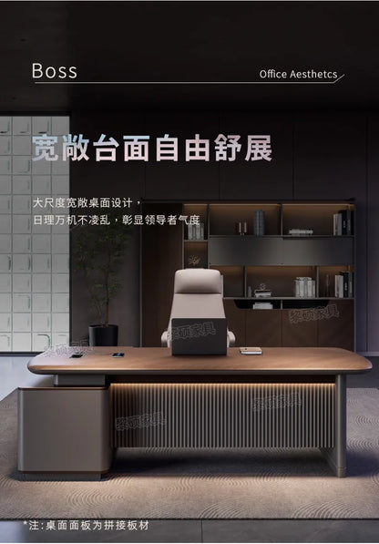 Fashion Large Size Office Desk Luxury Design Save Space Creative Computer Office Desk Executive Meuble Bureau Home Products