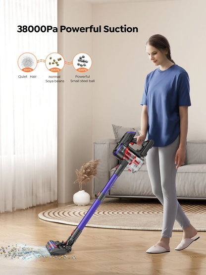 Buture JR400 38000Pa Cordless Vacuum Cleaner Handheld 450W With Touch Display Smart Home Appliance for Carpets Hair 55 Mins