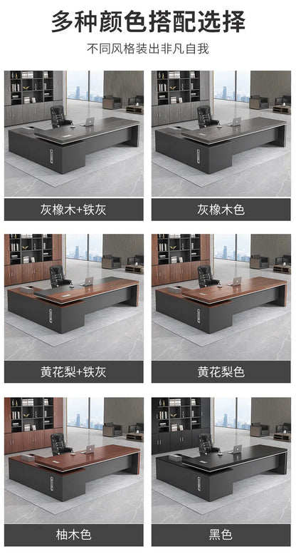 Modern Computer Office Desk Wooden Study Minimalist Save Space Interior Office Desk Fashion Meuble Bureau Ornaments Accessories
