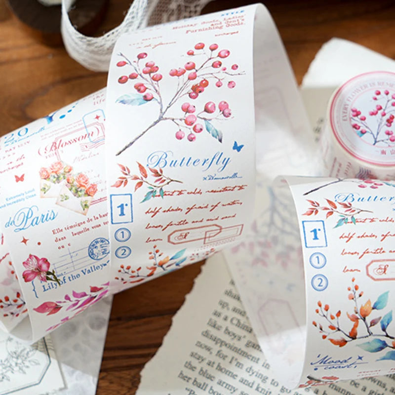 Mr. Paper 6Style 1Roll/bag South Branch Wind Letter Series Washi Tape DIY Handbook Scrapbook Photo Frame Envelope Decoration