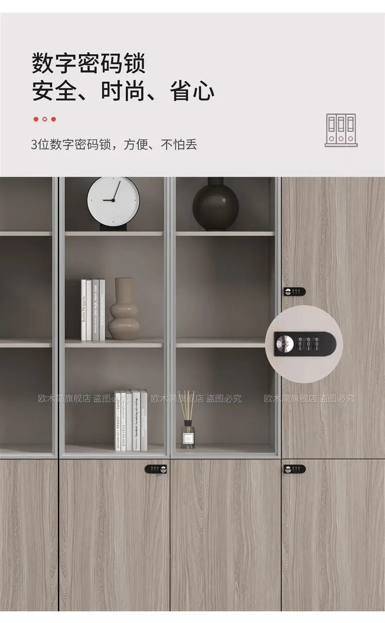 Office File Cabinet, Wooden File Storage Cabinet, Office Cabinet,locker With Combination Lock
