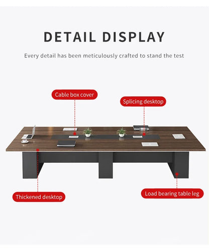 Oval Conference Table Table De Conference Office Set Furniture Wooden 6 Seater Conference Table