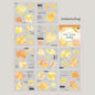 Mr Paper 20Pcs/bag Flower Watercolour Dyeing Foil Stamping Die-cut Sticker Book DIY Handbook Photo Frame Album Calendar