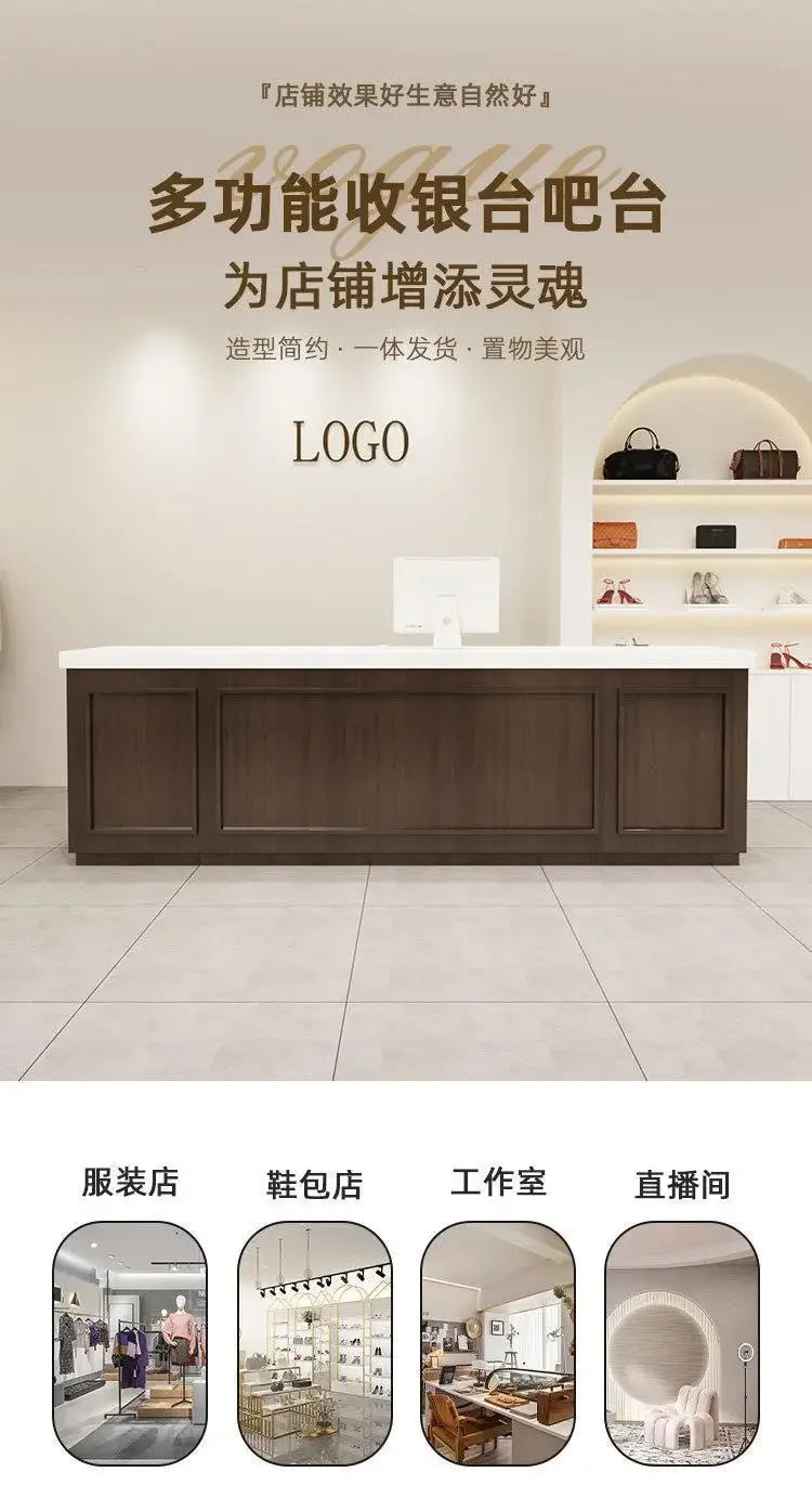 Office Salon Reception Desks Counter Display Checkout Counter Reception Desks Beauty Mostrador Negocio Commercial Furniture