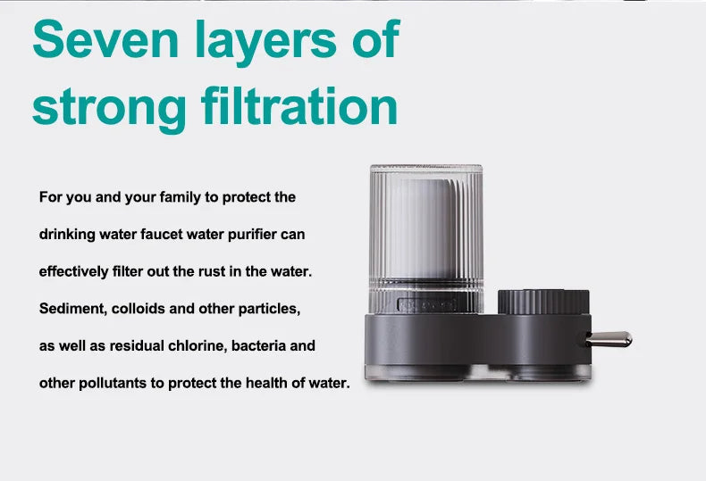 Splash proof faucet filter, water purifier, kitchen water treatment equipment, tap water filter customized