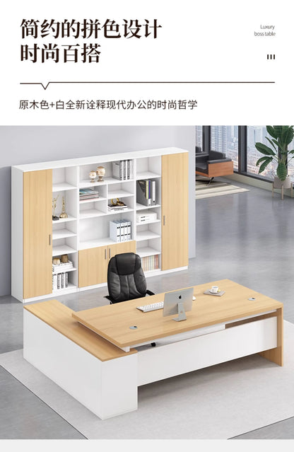 Wooden Professional Office Desk Vintage Simple Irregular Living Room Office Desk Modern Escritorio Oficina Trendy Furniture