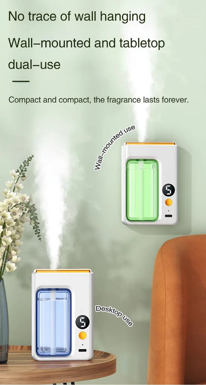 40ML Automatic Home Fragrance Machine Essential Oil Diffuser Nebulizer Perfume Scent Machine for Kitchen and toilet deodorizatio