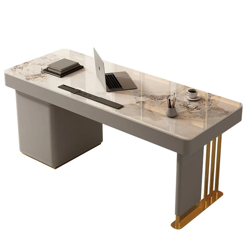 Chic Standing Desk Luxury Large Office Table Sleek European Floor Design Great Corporate Use Muebles Oficina Home Decoration
