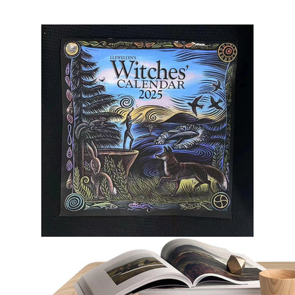 Witches' Calendar 2026 Witches' Botanical Calendar Book Wall Hanging Decorative Wall Art Creative Gift For Family Friends