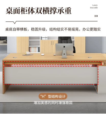 Wooden Professional Office Desk Vintage Simple Irregular Living Room Office Desk Modern Escritorio Oficina Trendy Furniture