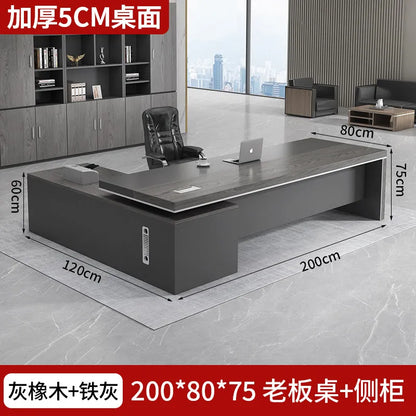 Modern Computer Office Desk Wooden Study Minimalist Save Space Interior Office Desk Fashion Meuble Bureau Ornaments Accessories